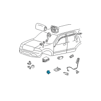 OEM 2004 Ford Explorer Front Sensor Diagram - 9L2Z-14B004-A