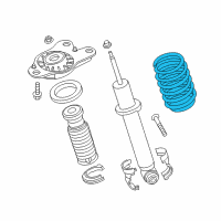 OEM 2018 BMW i3s Rear Coil Spring Diagram - 33-53-6-865-163