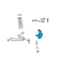 OEM Chevrolet Express Steering Knuckle (Machining) Diagram - 25840782