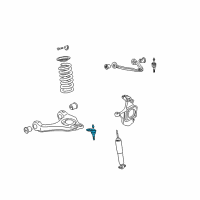 OEM 2003 Chevrolet Express 3500 Lower Ball Joint Diagram - 19210782