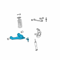 OEM 2014 Chevrolet Express 2500 Lower Control Arm Diagram - 20869233