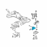 OEM 2000 Ford Focus Transmission Mount Bracket Diagram - YS4Z-6E042-DA