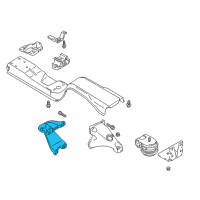 OEM Chevrolet Tracker Bracket, Engine Mount Engine Side Diagram - 30021689