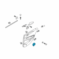 OEM 2012 Hyundai Sonata Power Window Switch Assembly, Rear Diagram - 93580-3S000-RY