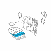 OEM 2018 Dodge Durango Seat Cushion Foam Diagram - 68101102AA