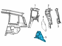 OEM 2021 Jeep Grand Cherokee L PANEL-WHEELHOUSE Diagram - 68464800AA