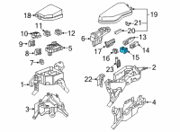 OEM Lexus Block Assembly, Relay Diagram - 82660-33040