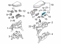 OEM 2022 Lexus NX350 Block Assembly, Relay Diagram - 82660-0E060