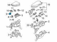 OEM 2022 Lexus NX350h Block Assembly, Relay Diagram - 82660-48030
