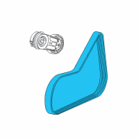 OEM Pontiac Sunfire Serpentine Belt Diagram - 12634322