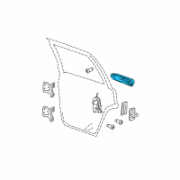 OEM 2006 Jeep Commander Handle-Door Exterior Diagram - 55394240AI