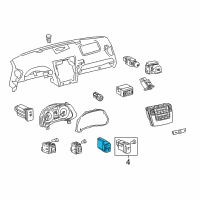 OEM Lexus ES350 Switch Assembly, Luggage Diagram - 84840-33080