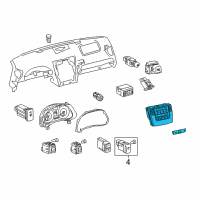 OEM 2011 Lexus IS350 Control & Panel Assy, Integration Diagram - 84010-53430