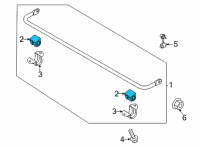 OEM 2020 Hyundai Sonata Bush-Stabilizer Bar Diagram - 55513-L1000