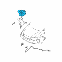 OEM Kia Hydraulic Unit Assembly Diagram - 0K56T437A0