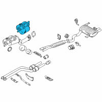 OEM 2011 BMW 328i xDrive Exchange. Exhaust Manifold With Catalyst Diagram - 18-40-7-556-990