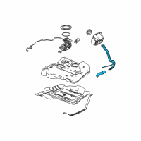 OEM 2006 Pontiac G6 Pipe Asm-Fuel Tank Filler (W/ Filler Hose) Diagram - 20900338