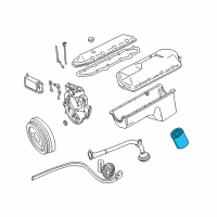 OEM 2000 Ford E-350 Super Duty Oil Filter Diagram - F4TZ-6731-A