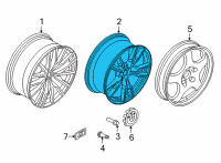 OEM BMW X6 Disc Wheel Light Alloy Ceriu Diagram - 36-11-8-072-003