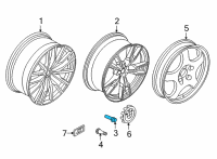 OEM 2019 BMW X5 Wheel Bolt Black Diagram - 36-13-6-795-153