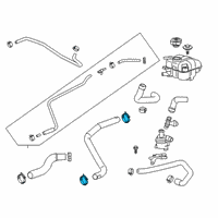 OEM Buick Envision Hose Clamp Diagram - 84385012