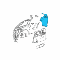 OEM 2003 Dodge Caravan Molding-D-Pillar Diagram - RS40WL5AE