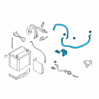 OEM 2016 Infiniti Q70 Cable Assy-Battery To Starter Motor Diagram - 24105-3WG0A