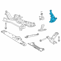 OEM 2021 Lexus NX300h KNUCKLE, Steering, L Diagram - 43212-78010