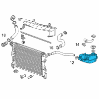 OEM 2016 Chevrolet Sonic Reservoir Diagram - 95048411