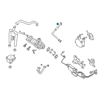 OEM Ford F-150 EGR Pipe Gasket Diagram - JL3Z-9E464-E