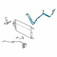 OEM 2019 Ram 1500 Oil Cooler Pressure And Ret Diagram - 68268597AD