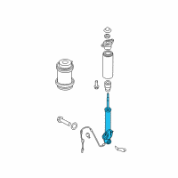 OEM 2016 Hyundai Equus Rear Left-Hand Shock Absorber Assembly Diagram - 55311-3N510