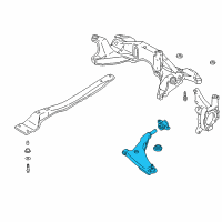 OEM 2001 Dodge Stratus Suspension Strut Rod Diagram - MR369795