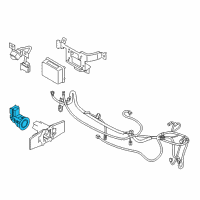 OEM 2015 Infiniti Q70 Distance Sensor Assembly Diagram - 28438-4HB0A