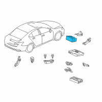 OEM 2019 Acura TLX Box Assembly, Sub Relay Diagram - 38330-TZ3-A01