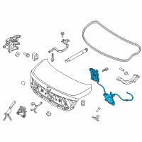 OEM Kia Power Tail Gate Power Latch Assembly Diagram - 812303T010