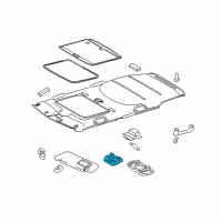 OEM Scion Map Lamp Assembly Diagram - 81260-12550-B0