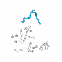 OEM 2009 Toyota Highlander Heater Hose Diagram - 87209-48170