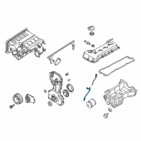 OEM 2017 Nissan Frontier Guide-Oil Level Gauge Diagram - 11150-9BF0A