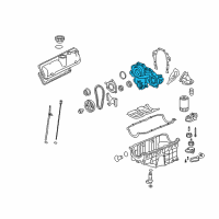 OEM 2006 Chevrolet Uplander Cover, Engine Front Diagram - 19209125