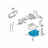 OEM 2008 Chevrolet Impala Oil Pan Diagram - 12604911