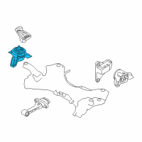 OEM 2015 Kia Sorento Engine Mounting Bracket Assembly Diagram - 218102P900