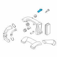 OEM BMW 535d xDrive Mass Air Flow Sensor Diagram - 13-62-7-804-150