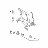 OEM 2002 Infiniti QX4 Spring-Fuel Filler Diagram - 78836-0W000