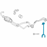 OEM 2015 Lexus LS460 Link Assy, Rear Stabilizer, LH Diagram - 48840-50020