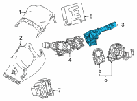 OEM Toyota Prius Prime Wiper Switch Diagram - 84652-62020