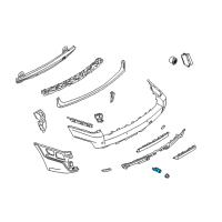 OEM 2010 BMW 535i xDrive Painted Ultrasonic Transducer Diagram - 66-20-2-180-148