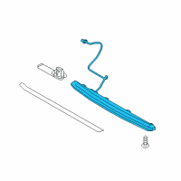 OEM 2019 Hyundai Ioniq Lamp Assembly-High Mounted Stop Diagram - 92700-G2000