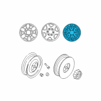 OEM 2000 Nissan Pathfinder Aluminum Wheel Diagram - D0300-2W425