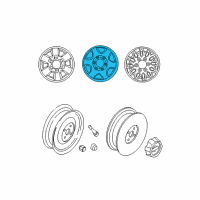 OEM 2000 Nissan Pathfinder Wheel Assy-Spare Tire Diagram - 40300-2W20A